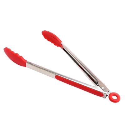 China Kitchen Supplies Silicone Foods Clips Grade Kitchen Tongs Stainless Steel Food Tongs for sale