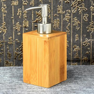 China Natural Refillable Foam Soap Dispenser Essential Oil Container,Household Hotel Bamboo Hand Sanitizer Bottle,Bamboo Liquid Soap Dispenser for sale