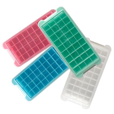 China Sustainable 36 Hole Square Ice Artifact Silicone Ice Cube Trays Mold for sale