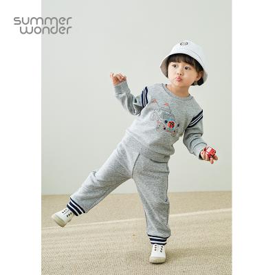 China Breathable Spring And Autumn Fashionable Children Wear Set Sweater 2 Sport Wear Kids for sale