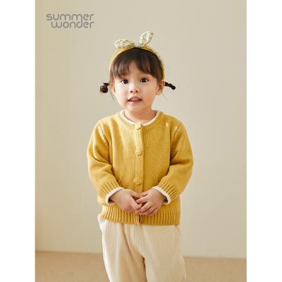 China Wholesale Lovely Anti-Pilling Breathable Warm Knitted Baby Children Kids Cardigan Sweaters for sale