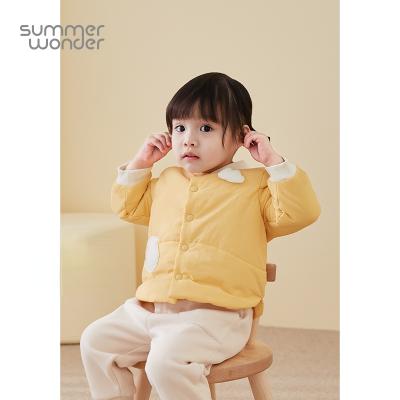 China Autumn Winter 2021 Sustainable Cotton-padded Coat Warm And Lovely Cute Fashionable Infant Outdoor Wear for sale