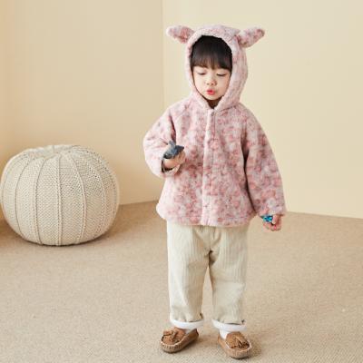 China New Breathable Warm Selling Fluffy Warm Products Coats Babies Outwear Hooded Winter Coats For Babies for sale