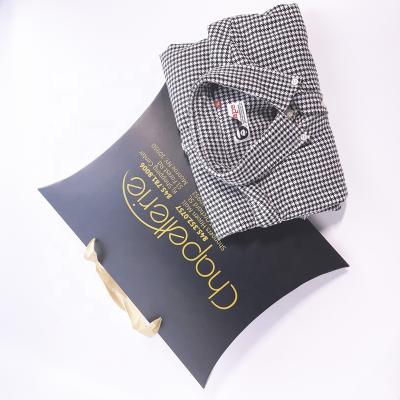 China Recyclable Custom Pillow Box Packaging For Silk Scarves Pillow Case Box With Pillow Bag for sale