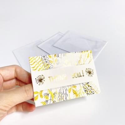 China Cheap Custom Printed Greeting Card Paper Card Packaging Thank You Shopping Card for sale