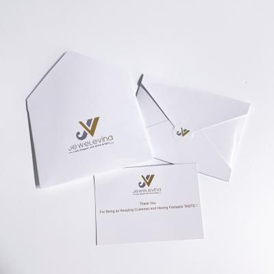 China Gift envelope logo eco-friendly UV printing envelope receipt luxury fancy paper envelope for sale