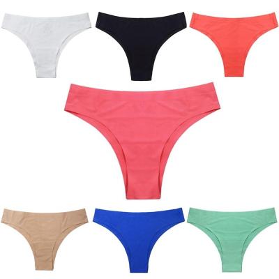 China Viable Sexy Women Underwear Panties G-String Cotton Briefs Stockings T Back Rise Waist Briefs for sale