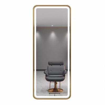 China Hot Selling Beaty Barber Shop Furniture Salon Station Barber Styling High Quality Barber Hair Led Salon Mirror for sale