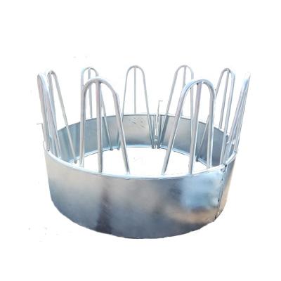 China Farms Diameter 2350mm Galvanized Farm Equipment Steel Hay Bale Animal Feeder for sale