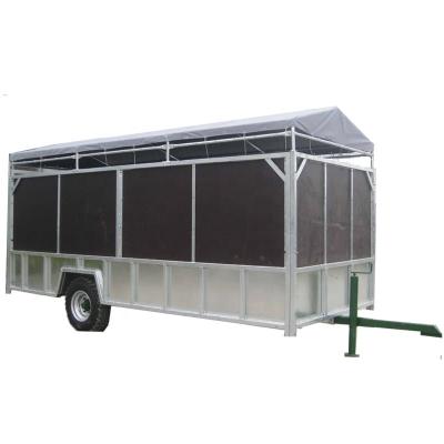 China Truck Trailer Steel Structure animal transport wagon, Horse Tralier for sale