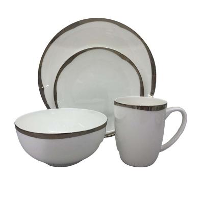 China CLASSIC hot sale ceramic coffee cup and saucer set ceramic porcelain tea cups for sale