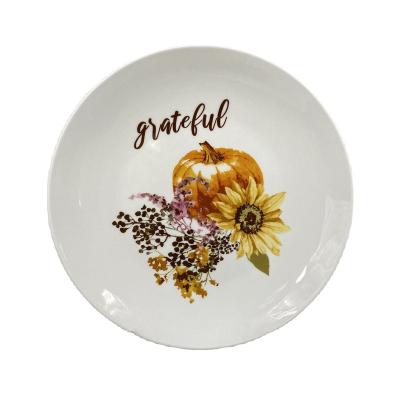 China Viable Chinese Supplier Factory Price Hotel Restaurant Dish Dish With Printed for sale