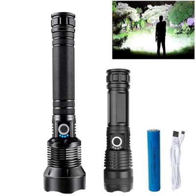 China New ZoomLED Flashlights High Power Telescopic Flashlights 5 Modes Super Bright Outdoor Tactical Torch Led Waterproof Camping Flash Light for sale