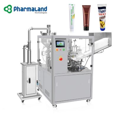 China PHX-009 Full Automatic Food Toothpaste Tube Filler And Sealer Hand Cream Plastic Tube Filling And Sealing Machine for sale