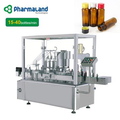 China Automatic Capping Drinking Water Juice Liquid Filling Machine Hot Selling Food Automatic Glass Plastic Bottle PGS-4 for sale