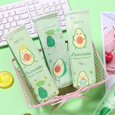 China Fashion\creative milk shape PU kawaii school pencil case bag cartoon printing cute comfortable\durable avocado for sale