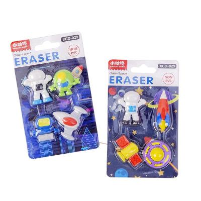 China Creative Assembly 3D Astronaut Outer Space Eraser/Eco-friendly/Cute/Novelty/Manual/School Cartoon Fancy/Promotional/Custom Stationery Set for sale