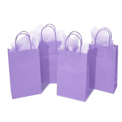 China Recycled Materials Customized Logo Printing Size Eco-Friendly Tote Shopping Bags Candy Bread Packaging Kraft Paper Bags for sale