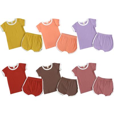 China Wholesale QUICK DRY Casual Cotton Shorts Toddlers Cotton Shorts Baby Soft Solid Baby Clothes Set Boys and Girls for sale