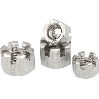 China Heavy Industry China Manufacture Din935 Din936 Din937 Stainless Steel Hex Slotted Castle Nut Ar15 Castle Nuts for sale