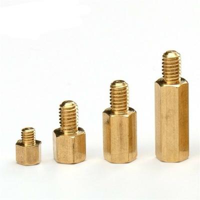 China Brass Pan Wholesales M2x16mm Spacer Hex Head Standoff Brass Screws for sale