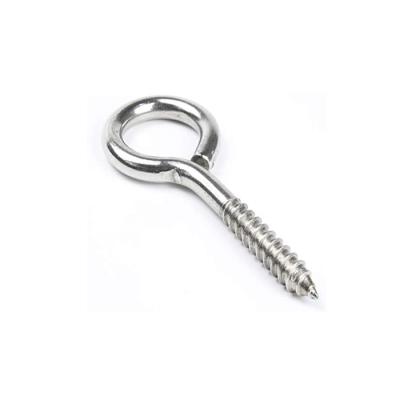 China Pan Factory Sale Carbon Steel Round Eye Screw Hook Screw M1 M2 M4 Hook Screw for sale