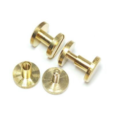 China Pan High Quality Brass Gold Chicago screw binding screw for book picture leather for sale