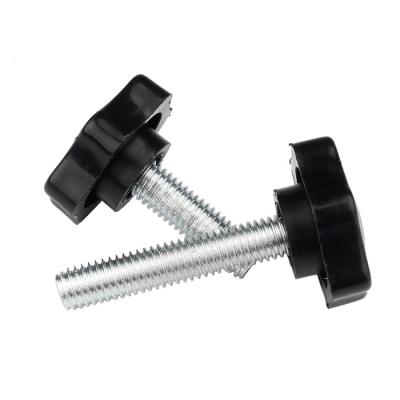 China Pan Factory Price DIN 653 M2 M4 M6 M8 Galvanized Screw Plastic Nylon Head Thumb Thumb Screw for sale