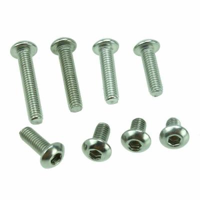 China Pan Head ISO 7380-2 304 Stainless Steel Hex Socket Knob Screw for sale