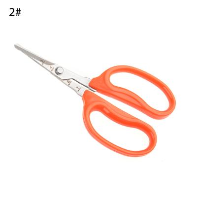 China WANG anti-slip handle with you QUAN 15*8cm pruner red garden scissors QUAN 15*8cm round head hand garden scissors trimming pruning for sale