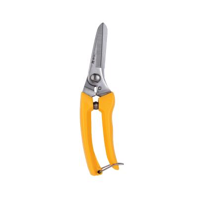 China Orchard Branch Scissors Universal Color Pruning Scissors Grape Tree Pruner Shears Yellow Cutting Scissors for sale