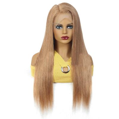 China Blonde Swiss Virgin Straight Lace Front Lace Front Wigs Sheer Lace Wigs With Cuticle Aligned Hair For Black Women for sale