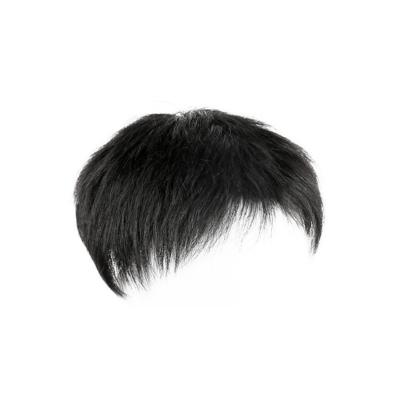 China Short Hairpiece 100% Remy Human Hair Toupee Virgin Hair Wigs Nature Effect Mens Hair With Clips for sale