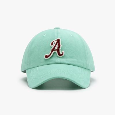 China COMMON Letter baseball cap with curved brim 6 panel hat Cap wholesale for sale