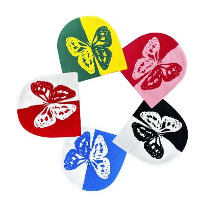 China COMMON Wholesale Fall/Winter hip hop embroidered butterfly knit hat sports caps for men cap plain for sale