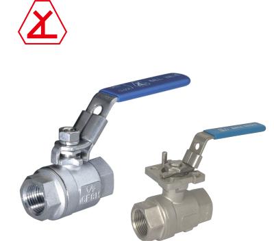 China General 2 Pieces 1 Inch 316 Stainless Steel 1000 Doom Ball Valves for sale