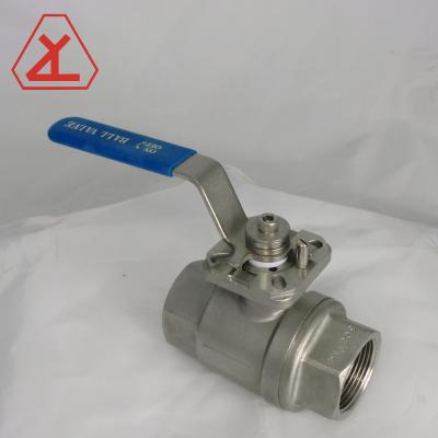 China 2pc General Stainless Steel 800psi And 1000psi Full Bore Threaded Ball Valve for sale