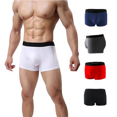 中国 Logo Printed Mens Breathable Boxer Briefs High Elastic Spandex/Cotton Underwear 販売のため