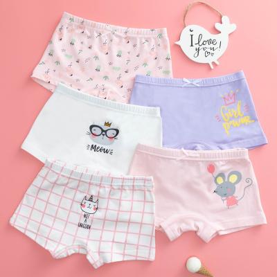 China Zhengpin A605 Girls Cute Panties 100% Cotton 4-11 Years Old QUICK DRY, Anti-Bacterial, Seamless Fabric for sale