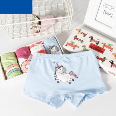 China Cartoon Printed Girls Cute Panties Seamless, Breathable, Sustainable Boxer Briefs for sale