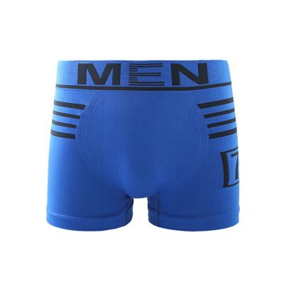 China High Quality MEN thick seamless Stripe polyester MEN's boxers breathable and traceless pants trendy boxer shorts for man à venda