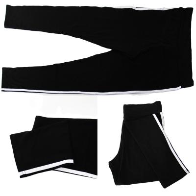 China Breathable Casual Fitness Track Pants Solid Color Men 100% Cotton Capri Jogger Sports Stacked Trousers for sale