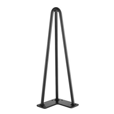 China Low Cost Hige Quality Furniture Fittings Modern Design Furniture Table Leg Metal Base Hairpin Leg for sale