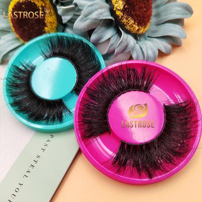 China Wholesale 5d mink eyelashes 25mm thick mink eyelashes lashes 3d wholesale seller private label packaging box 25mm for sale