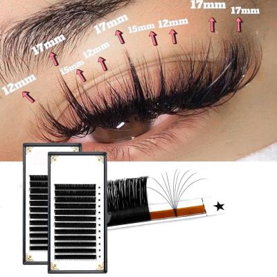 China 2022 New Product Natural Individual Eyelash Extension Whips Wholesale Seller Volume Lash Extensions High Quality Individual Eyelash Easy To Graft Lash Extension for sale