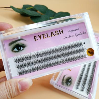 China 8/10/12/14mm Natural Natural Makeup Group Individual Eye Lash Graft False Eyelashes False Eyelashes Extension Heat Volume Glued Eyelash for sale