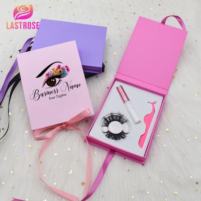 China Custom Thick Magnetic Eyelash Package Box Private Label Box Eyelash Box Packaging For False Eyelashes for sale