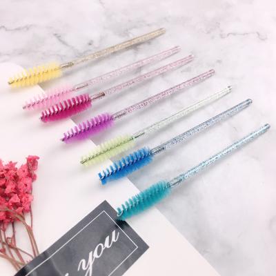 China Cheap Wholesale Disposable Eyelash Mascara Brush Colored Mascara Magic Wands Eyelash Extension Brush For Makeup for sale