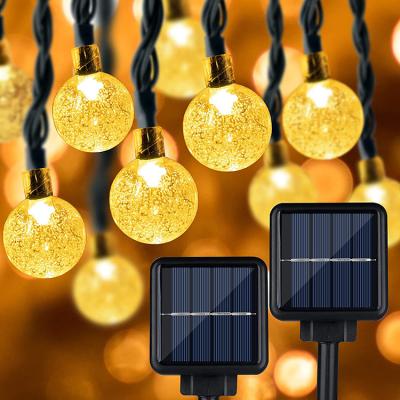 China High Quality Outdoor Waterproof Christmas Theme Park Solar String Light 10m With 50LED Battery Box For Decorative for sale