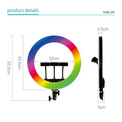 China Morden 18 Inch Led Ring Led Photography Lamp 3000K/6000K 55W Dimmable Light Ringlight For Makeup for sale